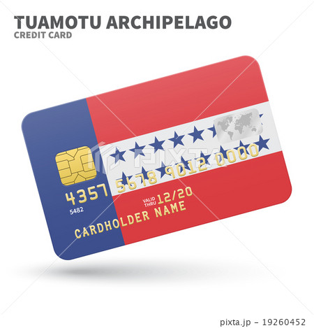 Credit card with Tuamotu Archipelago flag Credit card with Tuamotu Archipelago flag 19260452