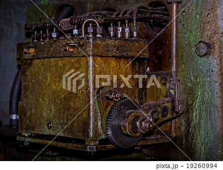 Vintage gloomy background of old  mechanism 19260994