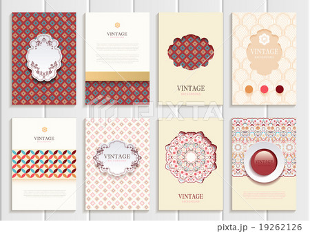 Stock vector set of brochures in vintage style Stock vector set of brochures in vintage style 19262126