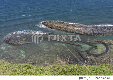 台湾　澎湖諸島　七美島　双心石滬 19273238
