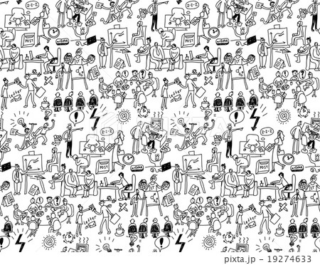 Office life seamless pattern business people Office life seamless pattern business people 19274633