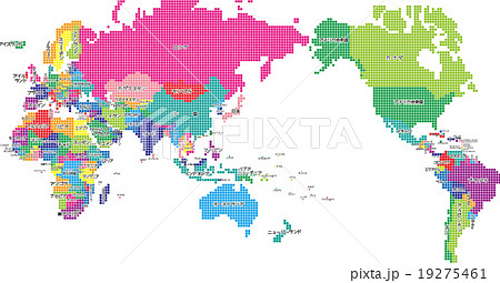 世界地図のイラスト素材