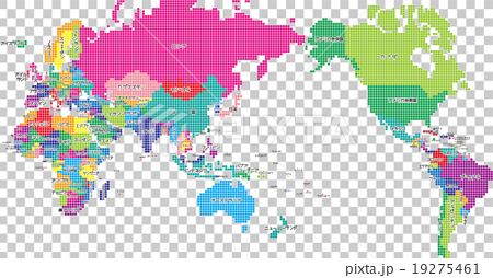 世界地図のイラスト素材