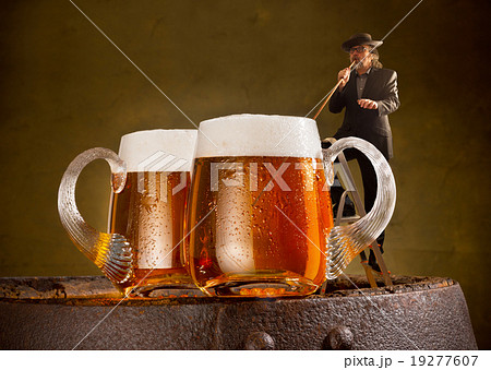 humorous image with drinker and two beers 19277607