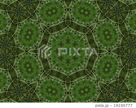 Green abstract kaleidoscope background 19280777