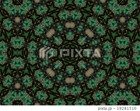 Green abstract kaleidoscope background 19281510