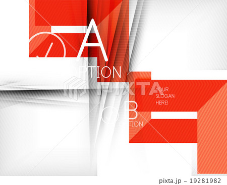Geometric shapes with option elements. Infographic 19281982