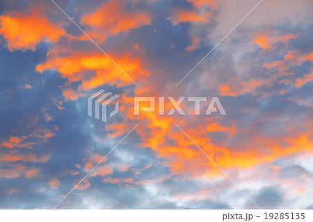 Sky and clouds at sunset Sky and clouds at sunset 19285135