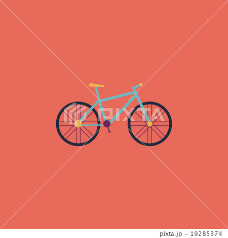 Bicycle flat icon Bicycle flat icon 19285374