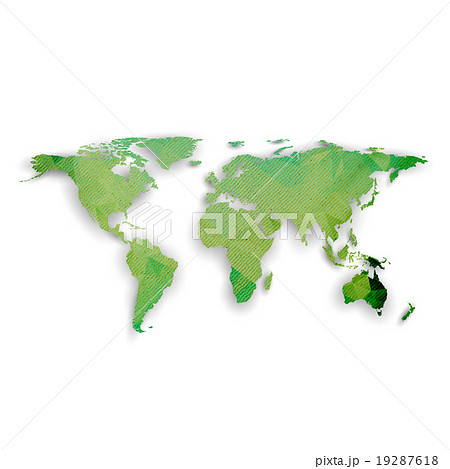 World map with shadow, textured design vector 19287618