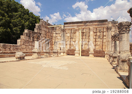 Ruins of ancient synagogue in Capernaum, Israel. Ruins of ancient synagogue in Capernaum, Israel. 19288008