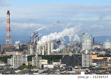 大分臨海工業地帯の写真素材