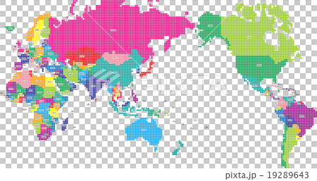 世界地図国別コードのイラスト素材