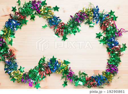 wood background and colorful ribbon wood background and colorful ribbon 19290861