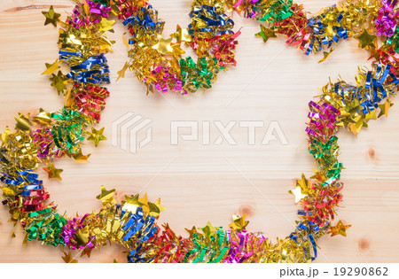 wood background and colorful ribbon wood background and colorful ribbon 19290862