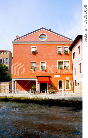 orange ancient house building orange ancient house building 19291069
