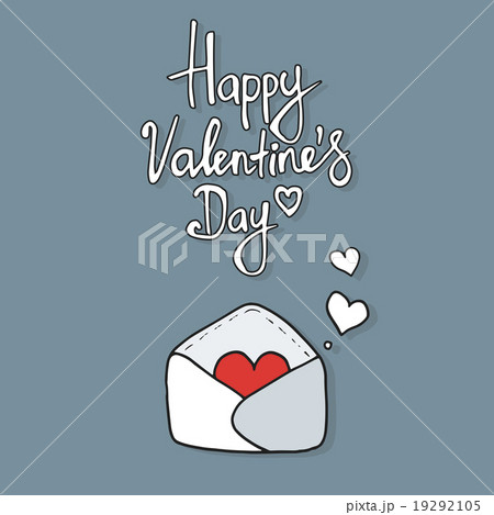 Hearts take off from  inside open envelope 19292105