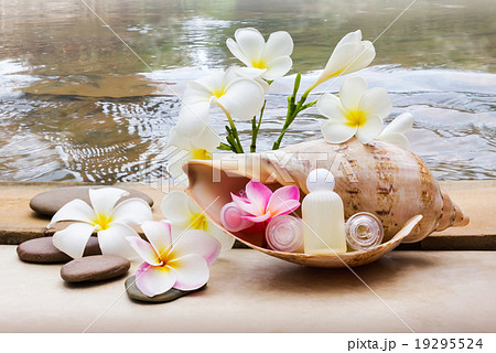 Mini set of bubble bath and shower gel decorated in sea conch sh Mini set of bubble bath and shower gel decorated in sea conch sh 19295524