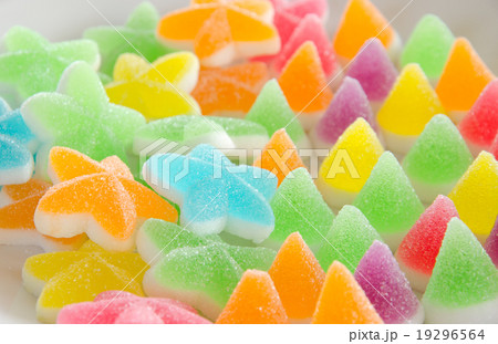 Many bright color jelly candies. Many bright color jelly candies. 19296564