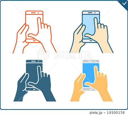 Smartphone gesture icon 19300156