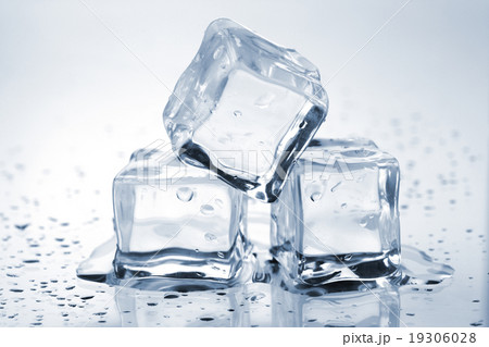 Three melting ice cubes 19306028