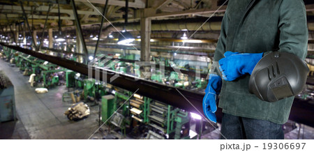 Worker welder at factory Worker welder at factory 19306697