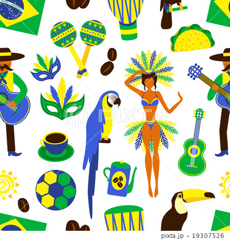 Brazil seamless pattern Brazil seamless pattern 19307526