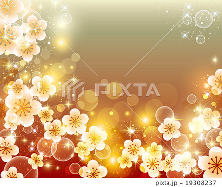 梅 春 背景のイラスト素材