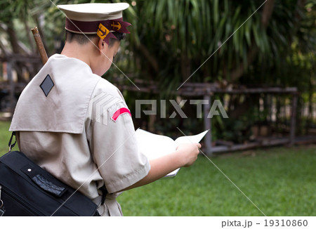 Asian scout in uniform 19310860