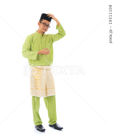 Traditional Malay male shopping 19311108