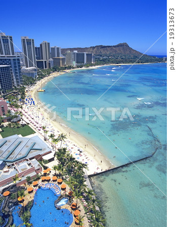 ワイキキビーチ　ハワイ 19313673