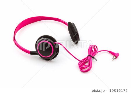 Pink headphones. Pink headphones. 19316172