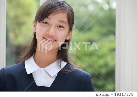 かわいい女子中学生の写真素材
