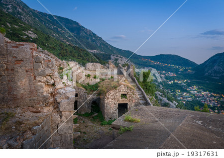 Kotor ancient monastery in the mountains ruins Kotor ancient monastery in the mountains ruins 19317631