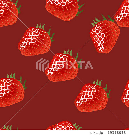 Seamless pattern with strawberry 19318058