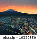 Yokohama city surreal view retouch with Mt. fuji 19320359