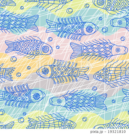 Fish seamless pattern 19321810