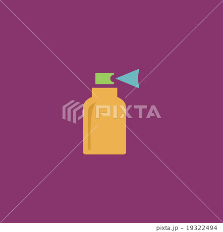 Spray flat icon 19322494