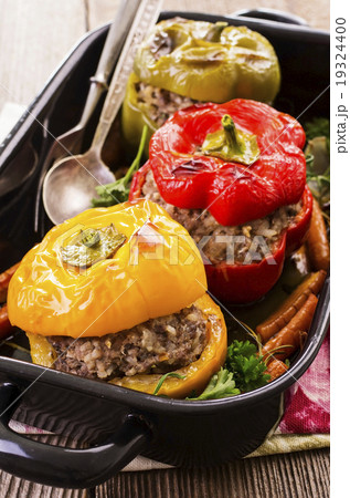 peppers filled with ground meat peppers filled with ground meat 19324400