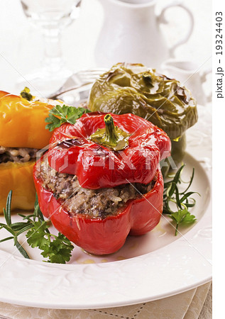 bell peppers filled with minced meat bell peppers filled with minced meat 19324403