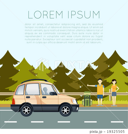 Banner of hitchhiking travel Banner of hitchhiking travel 19325505