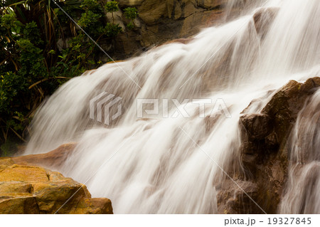 beautiful waterfall on the rocks 19327845