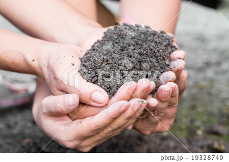 Soil in Couple hands 19328749