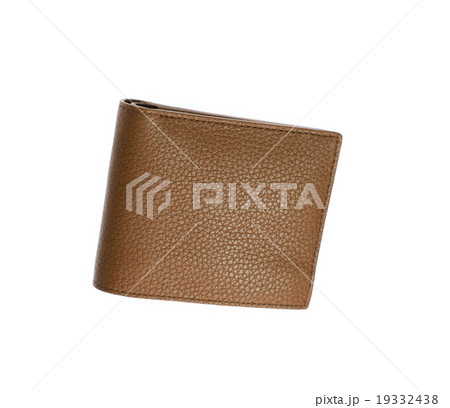 Brown leather wallet isolated Brown leather wallet isolated 19332438