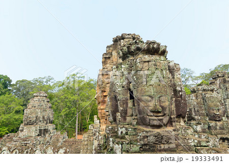 カンボジア　シェムリアップ　アンコールトム遺跡群　南大門 19333491