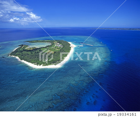 水納島の空撮 沖縄県 水納島の空撮 沖縄県 19334161