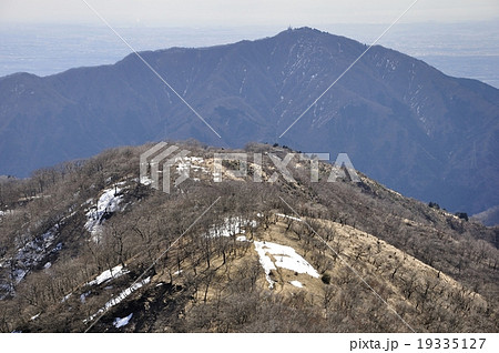 大山と表尾根 残雪の季節 19335127