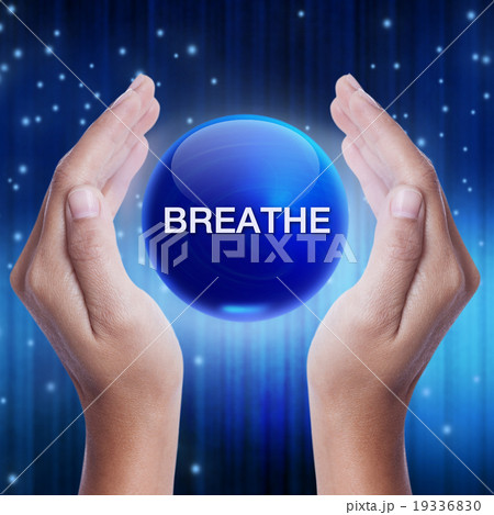 Hand showing blue crystal ball with best word Hand showing blue crystal ball with best word 19336830