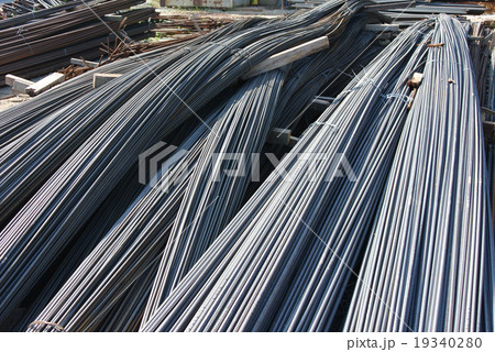Steel rods or bars used to reinforce concrete 19340280