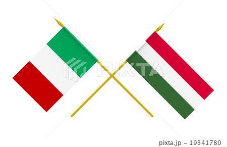 Flags, Italy and Hungaryのイラスト素材 19341780 - PIXTA